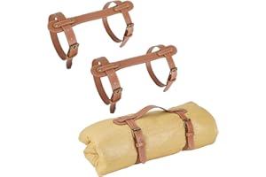 DSIOHFEI 3PCS Outdoor Picnic Blanket Carry Strap, 24.4inch Leather Blanket Straps for Carrying, Yoga Mat Strap, Portable Hand