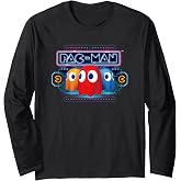 【PAC-MAN】PAC-MAN Neon Arcade 008 Long Sleeve T-Shirt