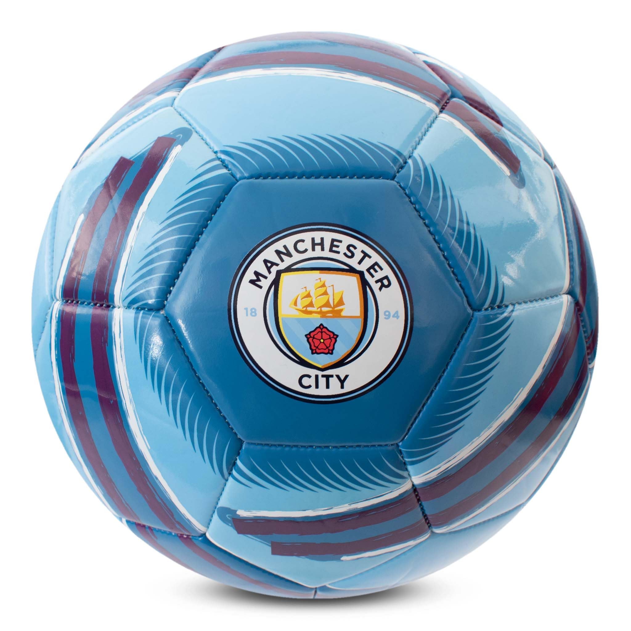 Hy-Pro Officially Licensed Manchester City F.C. Cyclone Football – Man City Football Size 5, Training Match Ball for Garden and Outdoors – Collectible Fan Gift for Collecting, Training and Play — image 1