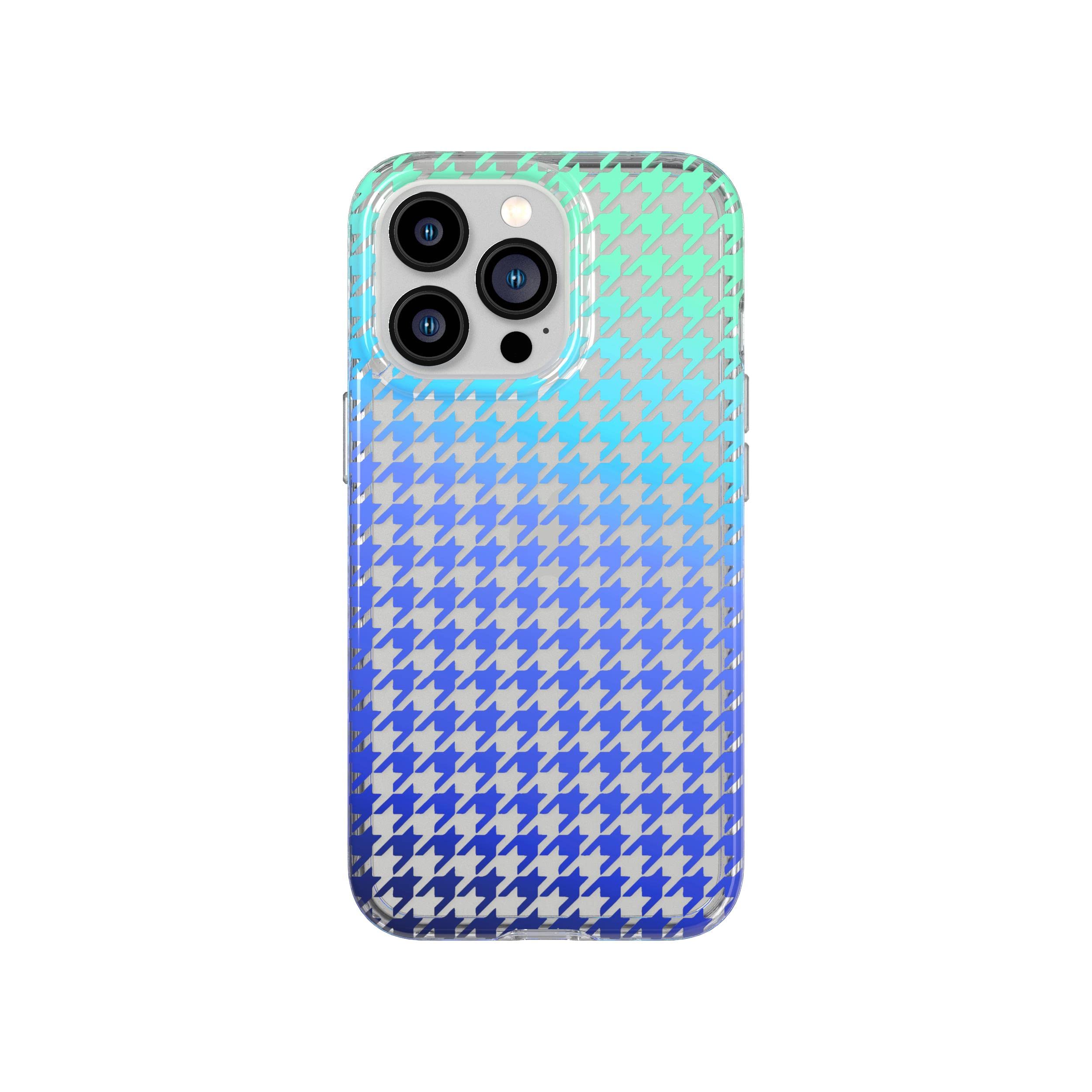 Tech21 Evo Art Ombre Houndstooth for iPhone 13 Pro – Protective Phone Case with Exclusive Artwork and 12ft Multi-Drop Protection