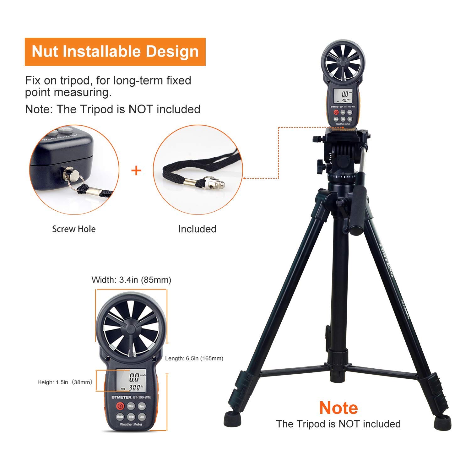 Patio, Lawn & Garden BTMETER Digital Wind Speed Anemometer Handheld