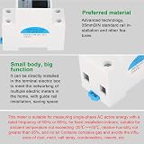 DEWIN KWh Meter 220V 5(80)A Digital Single Phase 2 Wire DIN Rail Electric Meter view 9