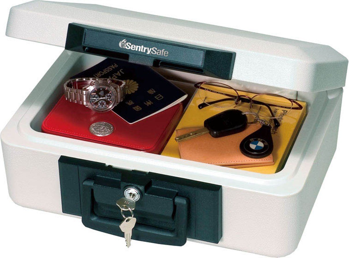 Photo 1 of *missing keys*SentrySafe 1200 Fireproof Box with Key Lock, 0.18 Cubic Feet, Black