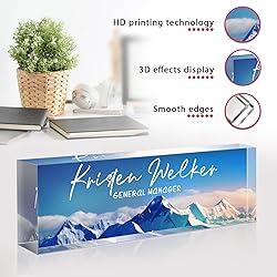 Custom Office Name Plate for Desk - Desk Name Plate
