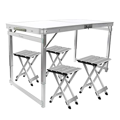 Portable 4-Person Folding Picnic Table with Brunei Ubuy
