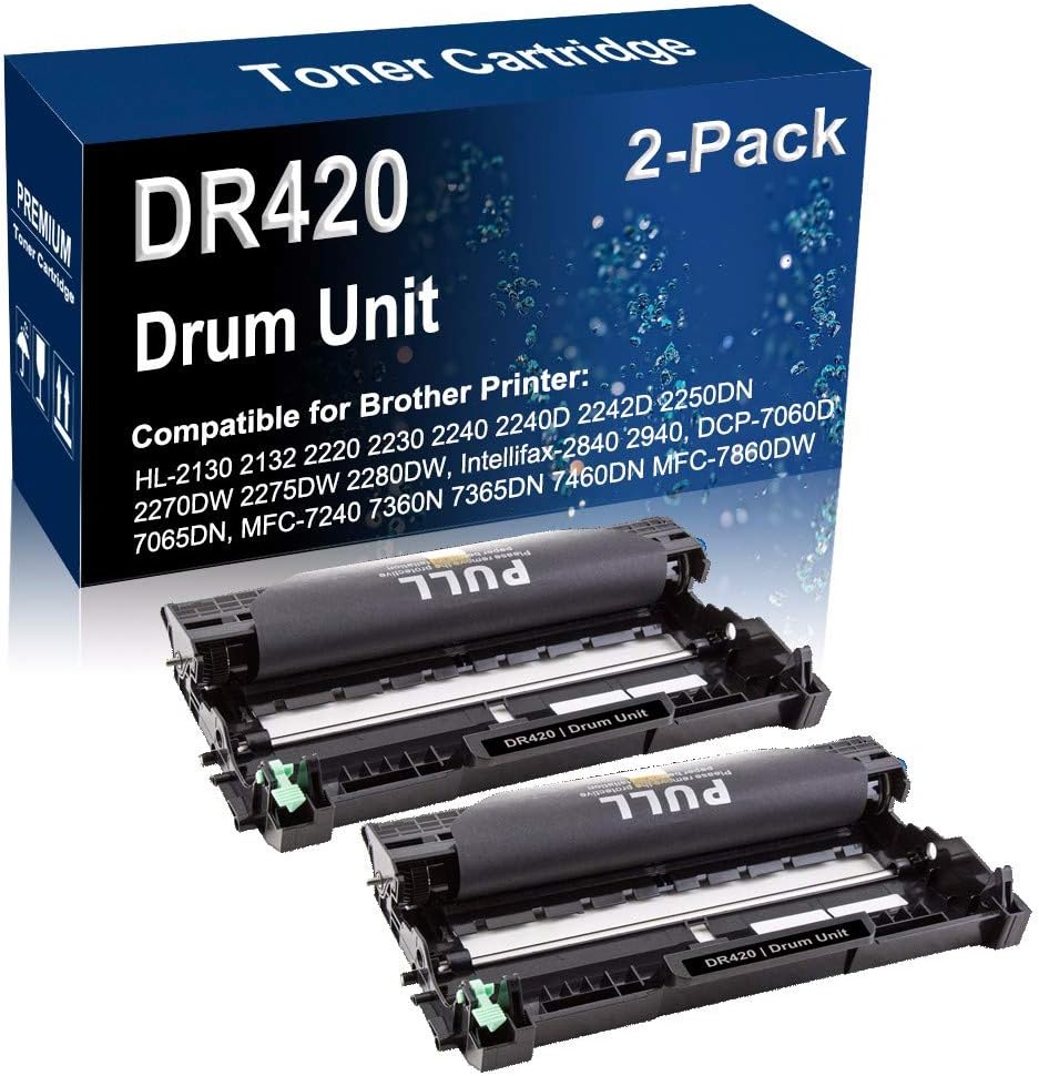 2Pack Compatible Drum Unit (Black) Replacement for Brother DR420 DR420 Imaging