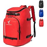 XIANFENGNIAO Ski Boot Bag,50L Waterproof Ski Boot Travel Backpack for Ski & Snowboard Boots, Ski Helmet, Goggles, Gloves, Ski
