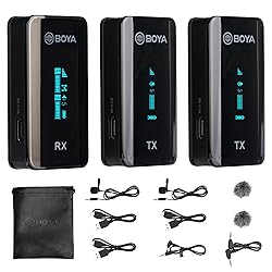 BOYA BY-XM6-S2 Wireless Lavalier Microphone, with
