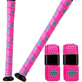 Dkaooel PU Bat Grip Tape,1.5mm Non-Slip Baseball &amp; Softball Grip Tape,Precut and Full Adhesive Bat Wrap Tape,Baseball,Softball&amp;Cricket Batting Grip Tape Replacement for Youth &amp; Adult Players Training