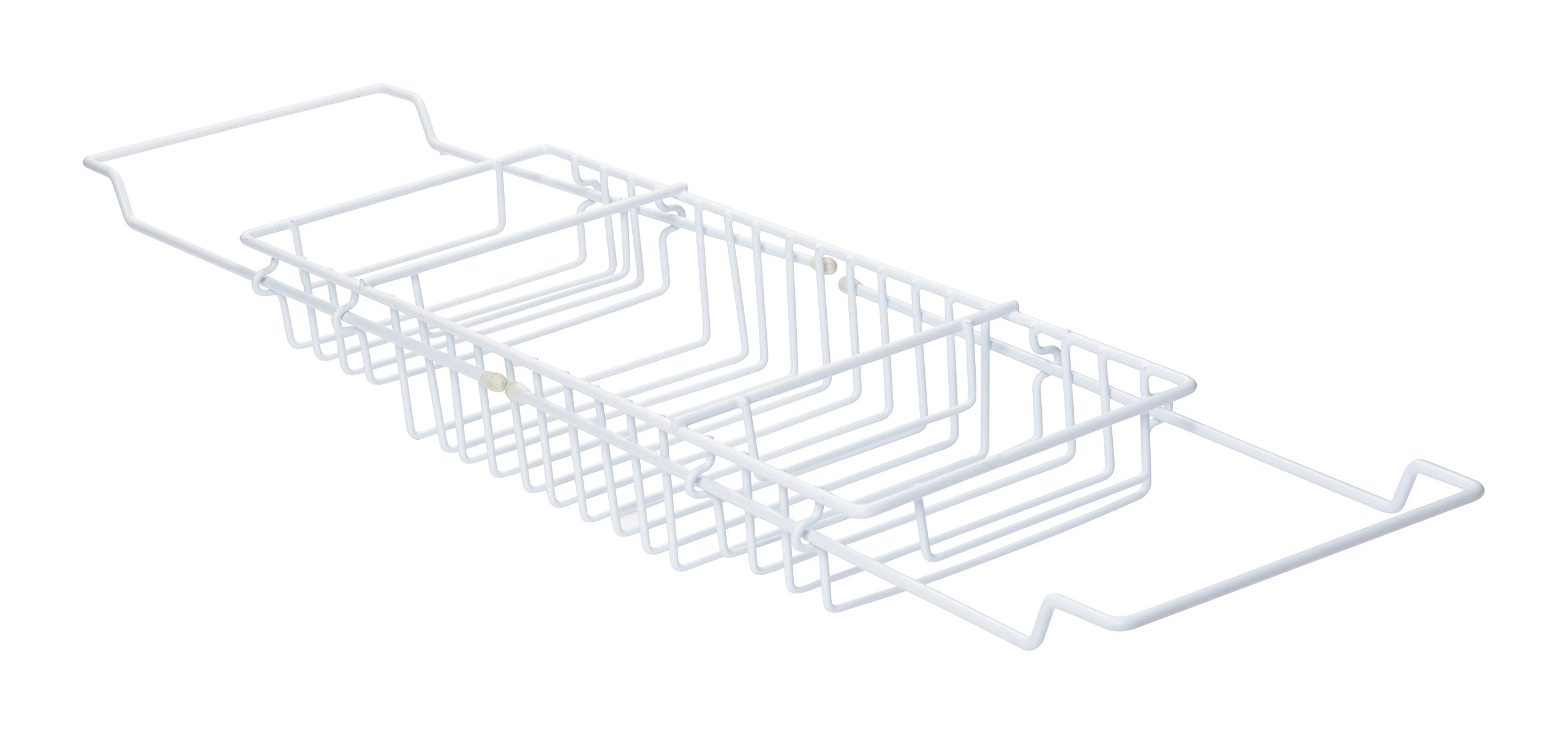 YBM HOME 2220vc Ybmhomes Bathtub Caddy Tray with Extending Sides, White