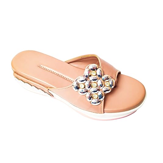 Buy Ladies Hub Embellished Flip Flops for Women Slippers