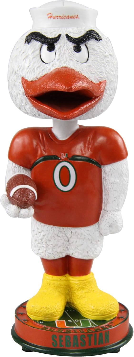 FOCO Sebastian Miami Hurricanes Knucklehead Big Head Bobblehead NCAA