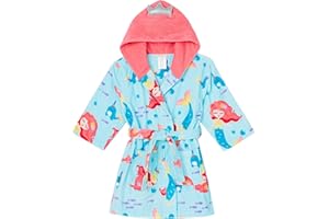 Saint Eve Kids Hooded Terry Swim and Beach Cover Up Robe for Boys and Girls