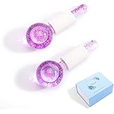 CIBLUTY ICE BEAUTY BALLS for FACIAL, 2PCS Purple Facial Roller for Cold Facial Massage Face Roller Balls with Anti-Freeze Liquid to Reduce Puffiness, Pores, Wrinkles…