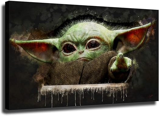 yoda wall art