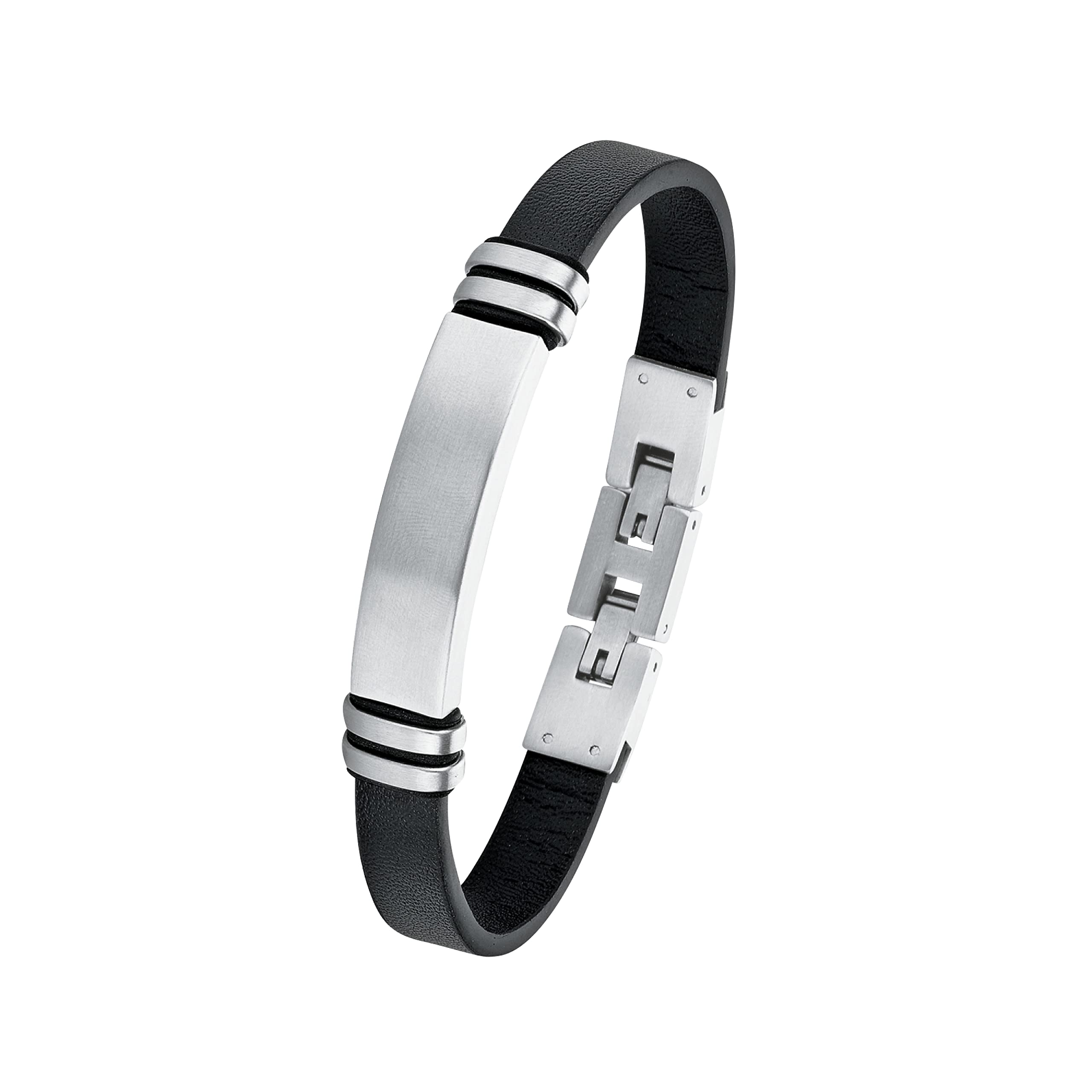 s.Oliver Identity bracelet Men Arm jewelry, 20+1,5 cm, Black, Comes in jewelry gift box, 2018703 — image 1