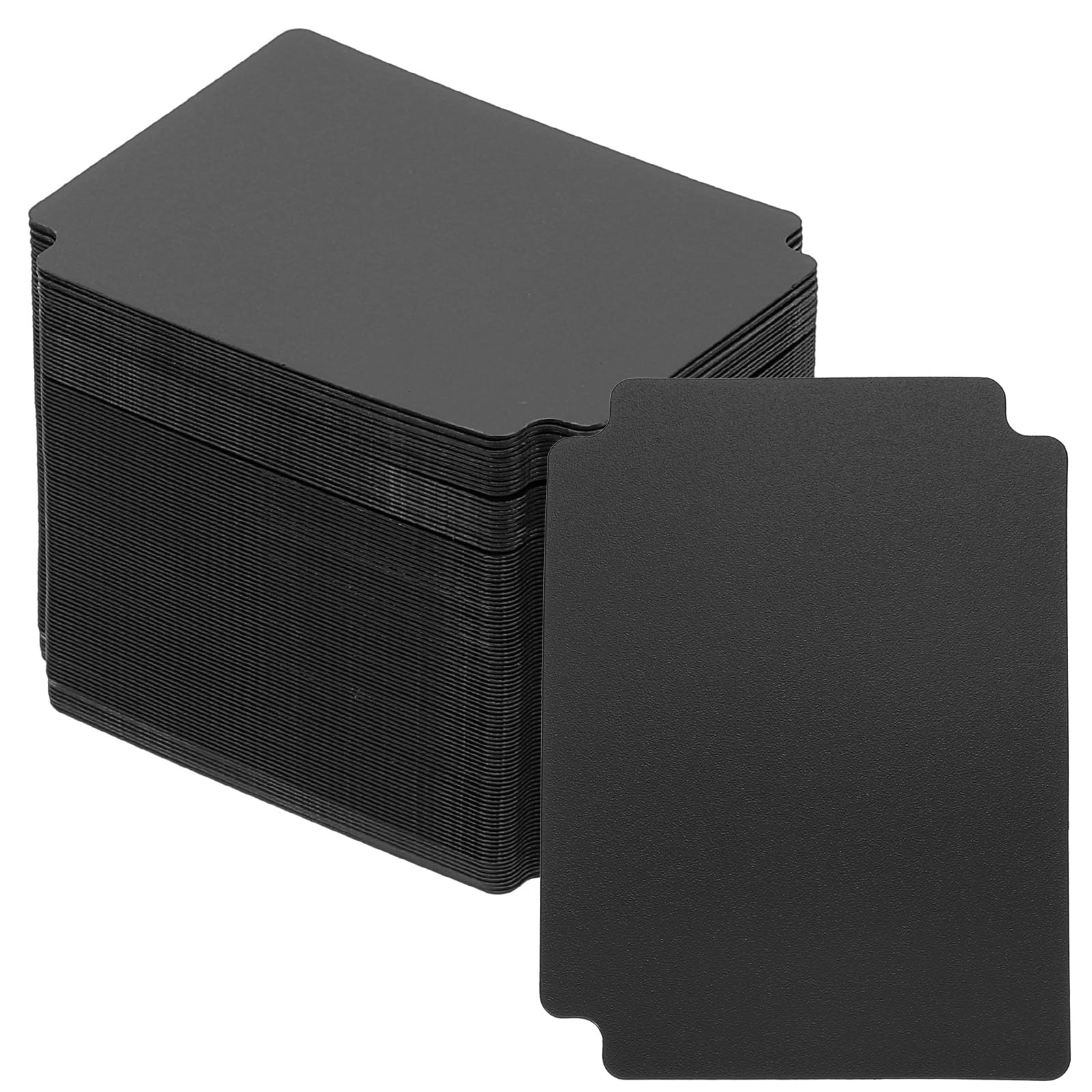 PATIKIL Trading Card Dividers, 100 Pcs Index Card Football Card Sorter Storage Boxes Organizer Tray Accessories for Sports Game Baseball Card, Black