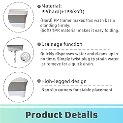 GIMWA Collapsible Wash Basin for Baby Bottles - 2.4