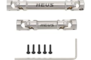 MEUS RACING Stainless Steel TRX4M Driveshaft, Drive Shaft for Traxxas 1/18 TRX4M Bronco Defender RC Crawler Upgrade Parts
