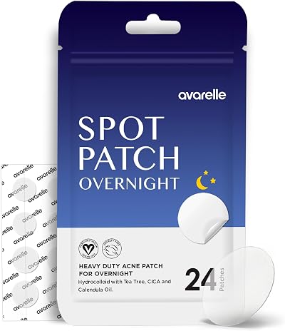 Avarelle Pimple Patches 24 Overnight Vegan Cruelty Free Thick Hydrocolloid Acne