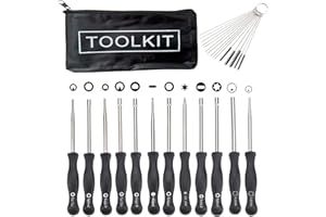 Hippotech 12 PCS Carburetor Adjustment Tool with Acircle Scredrivers for Common 2 Cycle Carburator Adjusting Small Engine Car