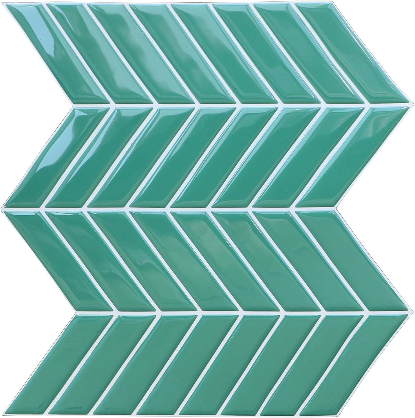 Uoisaiko Peel and Stick Backsplash, Self Adhesive 3D Wall Tile Backsplash for Kitchen Bathroom, Removable Subway Tile, 4 Sheets 10"x10"