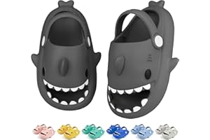 LAKIGE Toddler Shark Cloud Slides | Kids Shower Sandals | Boys Girls Cute Cartoon Fish Flip Flops | Beach Pool Home Slippers Shoes | Quick Dry Non-Slip