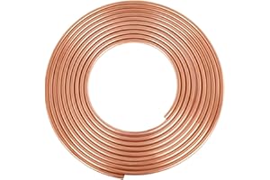 ELECTRAPICK Copper Tubing 3/16" OD x 0.140" ID x 25Ft, T2 Pure Copper Tubes Soft Coil, Metal Round Seamless Pipe Tubing for Air Conditioning Refrigerator, Industry,DIY