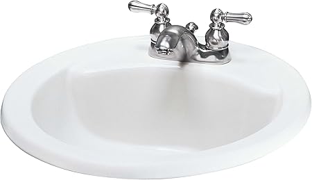 American Standard 0427 444 020 Cadet Round Countertop Sink With 4