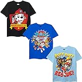Nickelodeon Boys' Paw Patrol Pack of Three T-Shirts