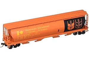 Bachmann Trains Government of Canada 4-Bay Cylindrical Grain Hopper, Red