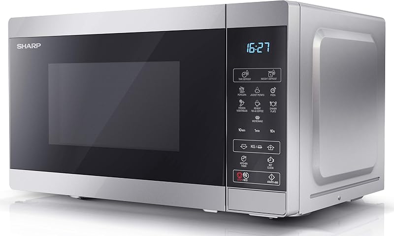 Sharp YC-MS02U-S Compact 20 Litre 800W Microwave with 11 Power Levels