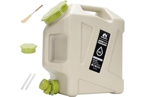 GoCampDirect Camping Water Jug - 3.2 Gallan Water Container with Spigot | Portable Water Tank for Outdoor Hiking Picnic Supplies - White