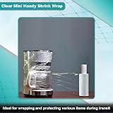 JeeJaan 6 Rolls Clear Mini Handy Shrink Wrap 100mm x 150m 17µm Core view 6
