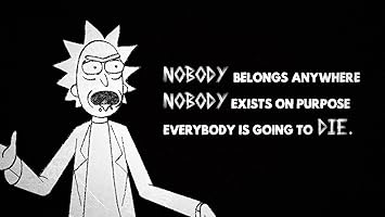 Posterhouzz Tv Show Rick And Morty Quote Hd Wall Poster Paper 12x18 Inch Multicolour Amazon In Home Kitchen