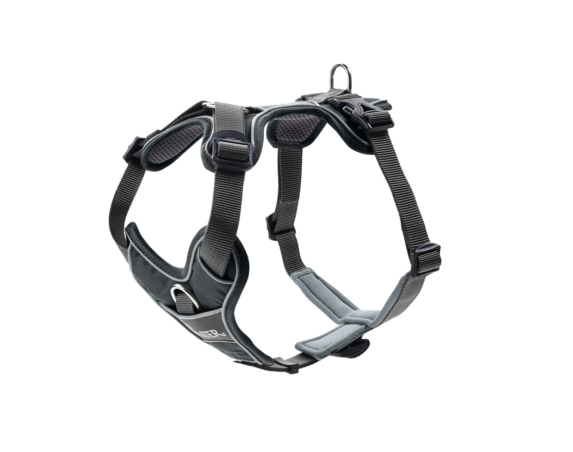 HUNTER DIVO Dog Harness, L-XL, 79-107 cm, Grey/Grey — image 1