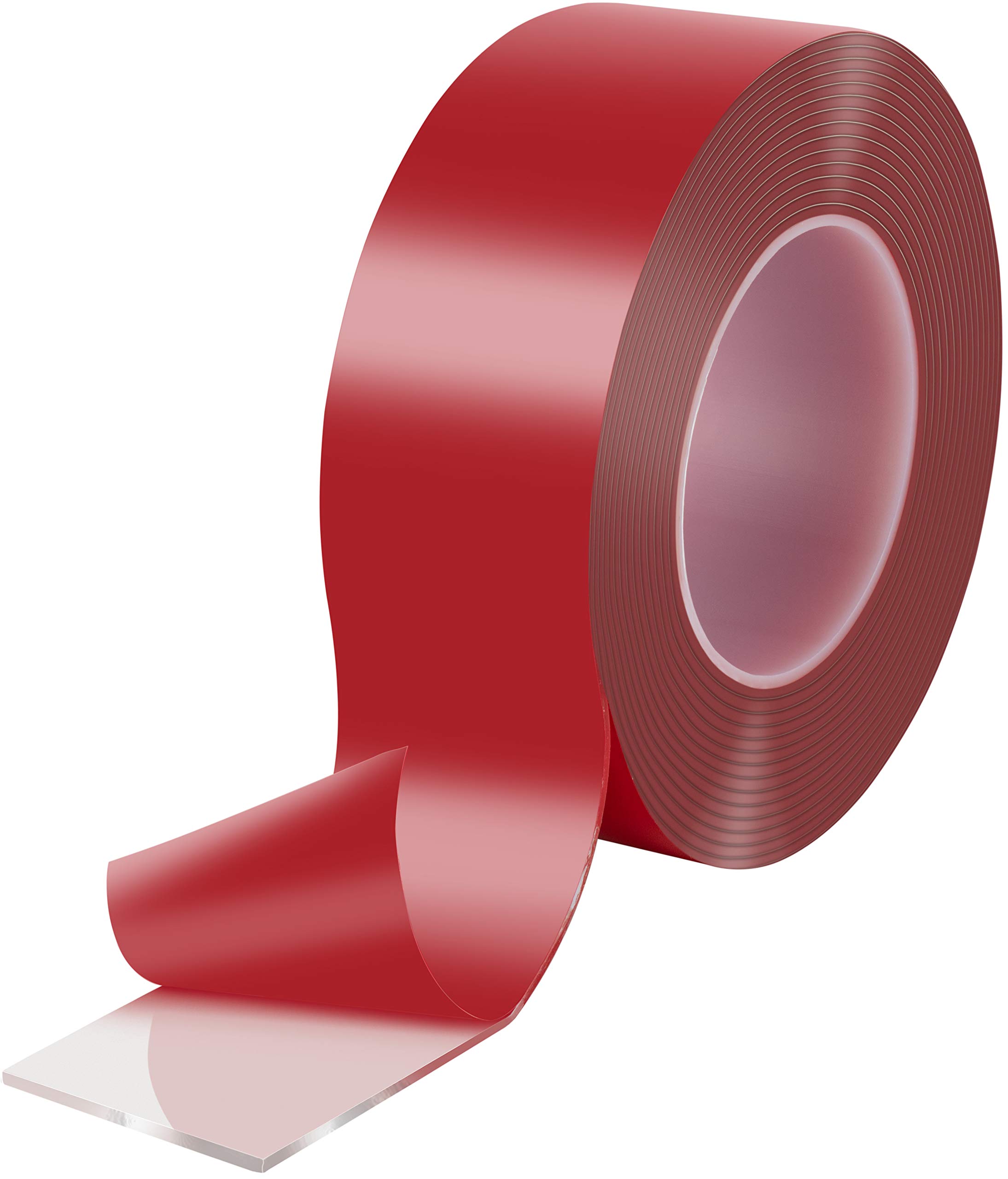 POPPSTAR double-sided adhesive tape (5m x 50mm x 2mm) Transparent acrylic adhesive tape