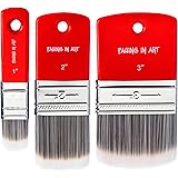 Falling in Art 3PCS Filbert Paddle Paint Brush Set, Scale Brush for Oil and Acrylic Paints(1 Inch,2 Inch,3Inch)
