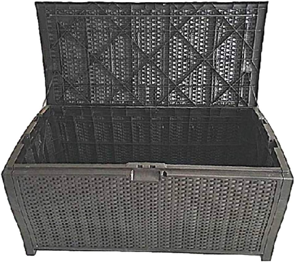 70 Gallon Storage Container Outdoor Box Wicker Patio