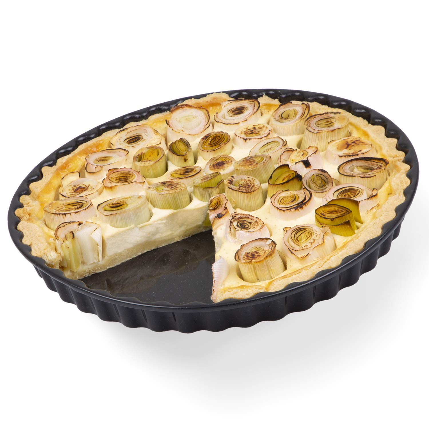 chg Set Emaille 270-48 Quiche and Cake Tin Diameter 28 cm Height 3 cm