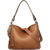 YALUXE Genuine Leather Shoulder Bags Stylish Hobo Handbags Purses Crossbody Bags for Women | Genuine Leather, Stylish