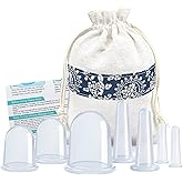MAFLY Silicone Cupping Therapy Set - Facial Cupping Set - Face and Body Cupping Massager - Vacuum Suction Cups - Anti-Cellulite Cup - Amazing Cellulite Remover Home Use 7PACK