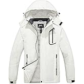 Skieer Men's Mountain Waterproof Ski Jacket Winter Rain Jacket Warm Fleece Snow Coat