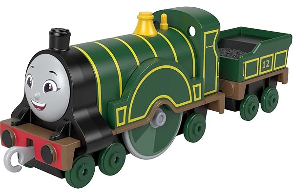 Fisher-Price Thomas & Friends Emily Engine, Toy Train, die-cast Metal Push-Along Toy for Preschool Kids Ages 3 Years and up