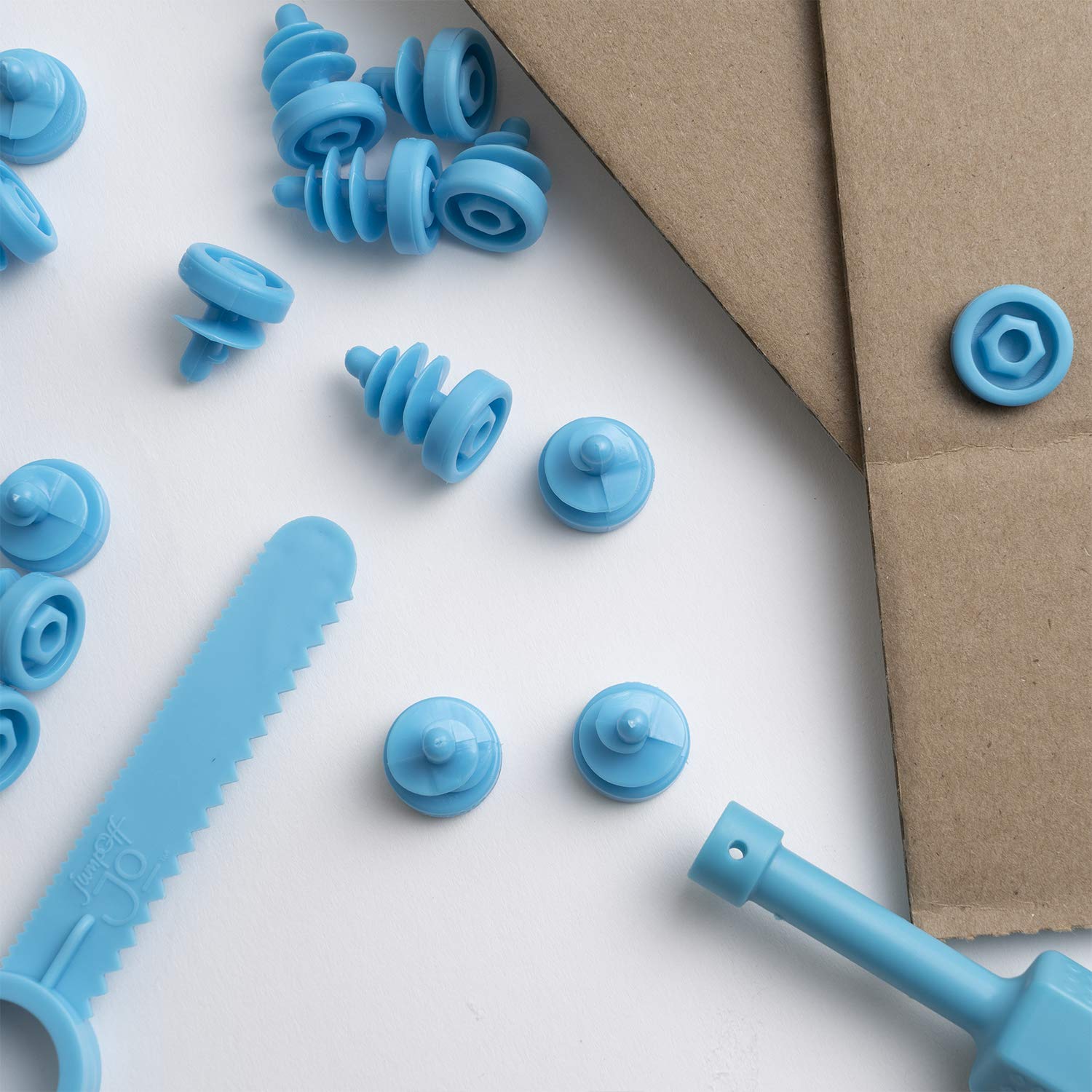 JumpOff Jo - Cardboard Construction Kit – 36 Screws, Screwdriver, Cardboard Saw – STEM, Montessori Toys Building Sets, Creative Craft Kits, Engineering Arts, Toys for Ages 6 and Older
