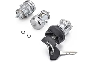 RHAOCZIYAUTO Ignition Switch Lock Cylinder with Door Lock & Keys Fit for Dodge Ram 1500/2500/3500 1997-2002 Dakota 1997-2000 Charger 1999-2003 Durango 1998-2000 Replaces# 5003845AA, 56021346AB, 5003893AA, 4723484