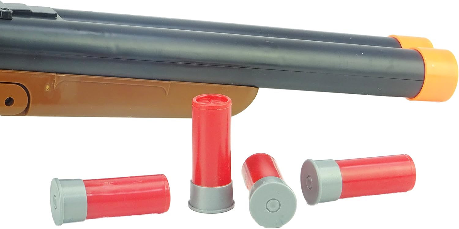 Toyland® 47cm (19”) Double Barrel Western Toy Shotgun, Cowboy Role Play Gun with Sound effects and Ejecting Shells - Image 4