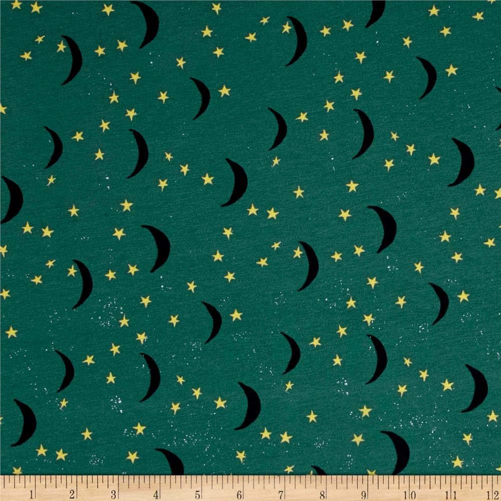 Art Gallery Lambkin Stretch Jersey Knit Keeping Watch Dim, Fabric by the Yard