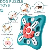 LUKITO Dog Puzzle Toy Slow Feeder Interactive Treat Squeaky Green view 2