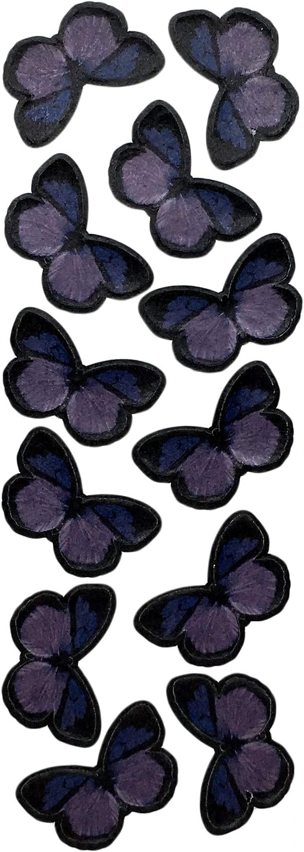 Edible Butterflies Cake Toppers,Purple, Middle Size Set,S